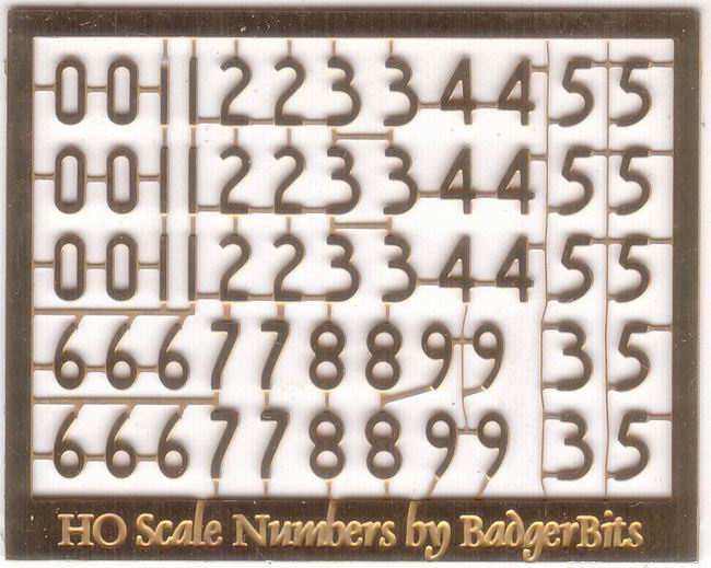 Brass NSWGR Steam Locomotive Numbers